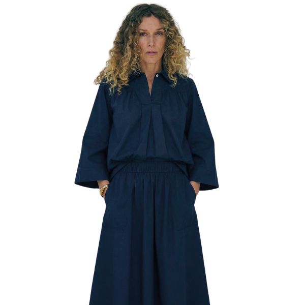 Vilma shirt - Navy - La Róuge