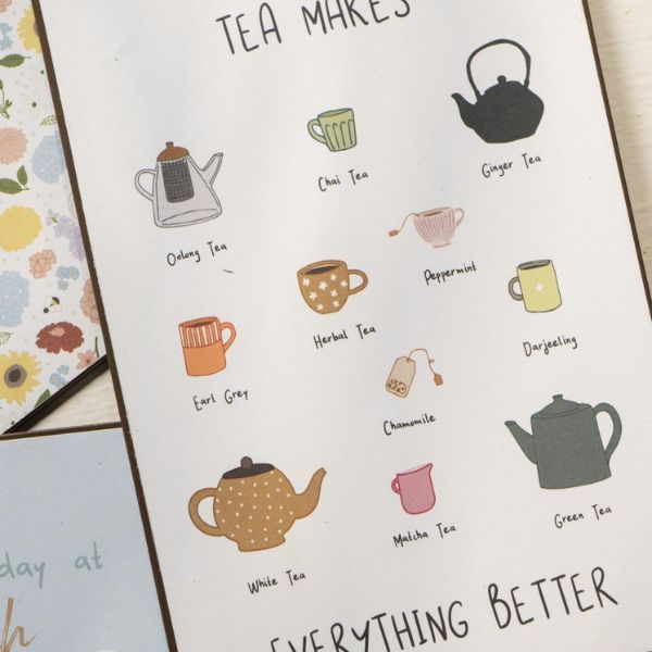 Metalskilt - Tea makes everything better - Ib Laursen
