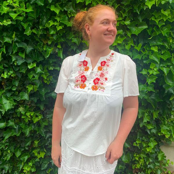 Antea bluse - Hvid - Lecoco
