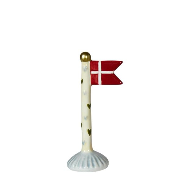 Flag 14 cm - Grønne hjerter - Speedtsberg