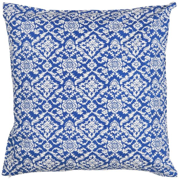 Pude 50*50cm - Blå/hvid 19102-13 - Ib Laursen