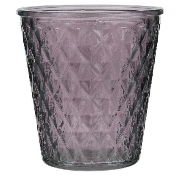 Lygte t/ Fyrfadslys - Aubergine - Ib Laursen