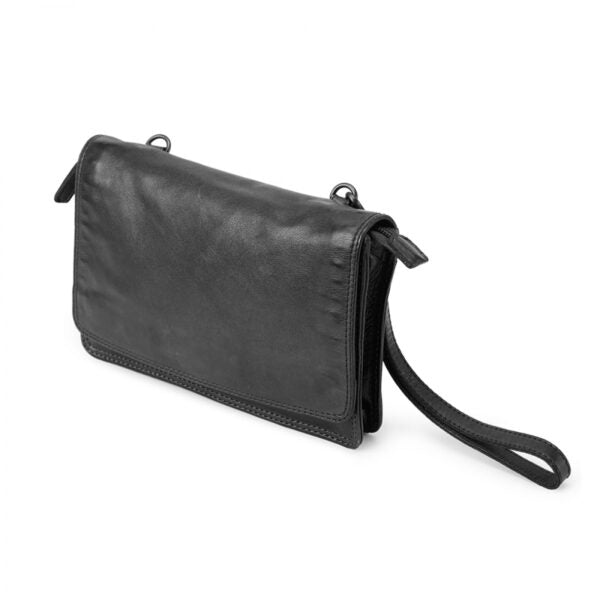 Taske m/overslag - Black 088-1 - Pia ries