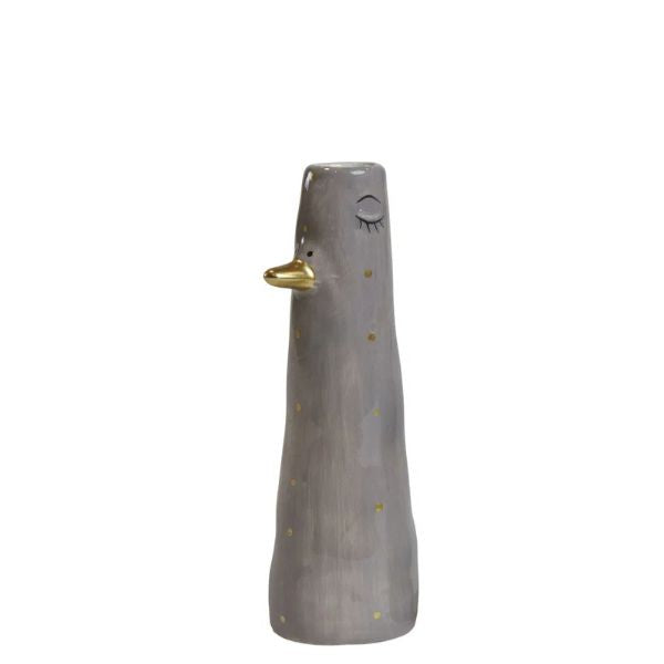 Andevase - 16cm - Grå med prikker - Speedtsberg