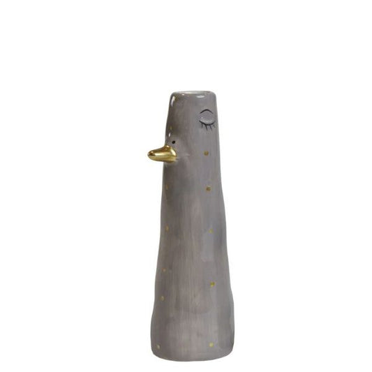 Andevase - 16cm - Grå med prikker - Speedtsberg