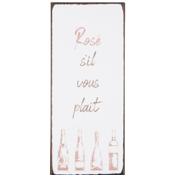 Metalskilt - Rosé s'il vous plaît - Ib Laursen
