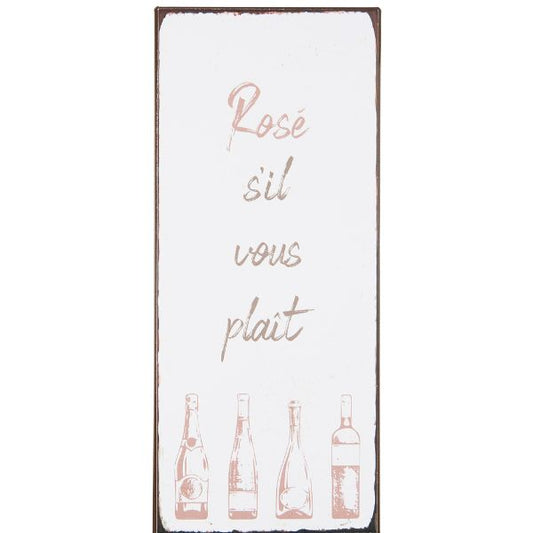 Metalskilt - Rosé s'il vous plaît - Ib Laursen