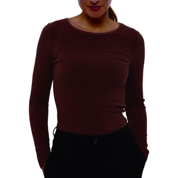 Lisa t-shirt - Aubergine - La Róuge
