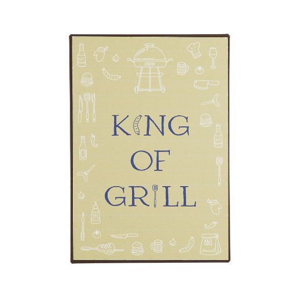 Metalskilt - King of grill - Ib Laursen