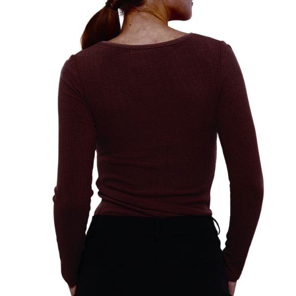 Lisa t-shirt - Aubergine - La Róuge