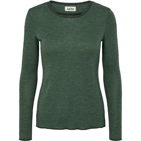 Merino bluse - Dusty green - Jalfe