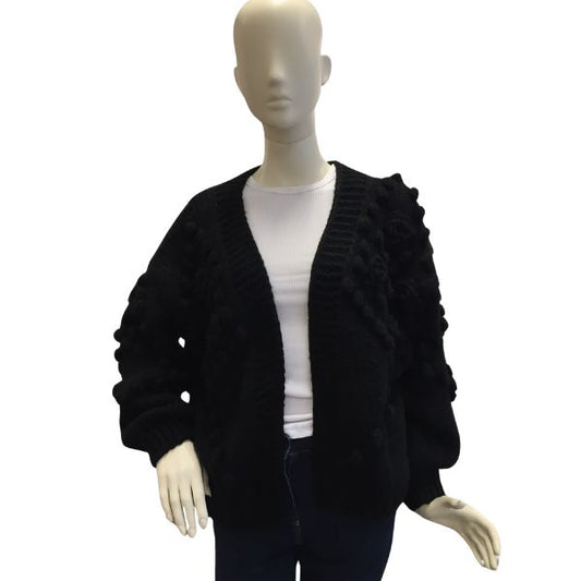 Ella cardigan - Sorte roser - NWL