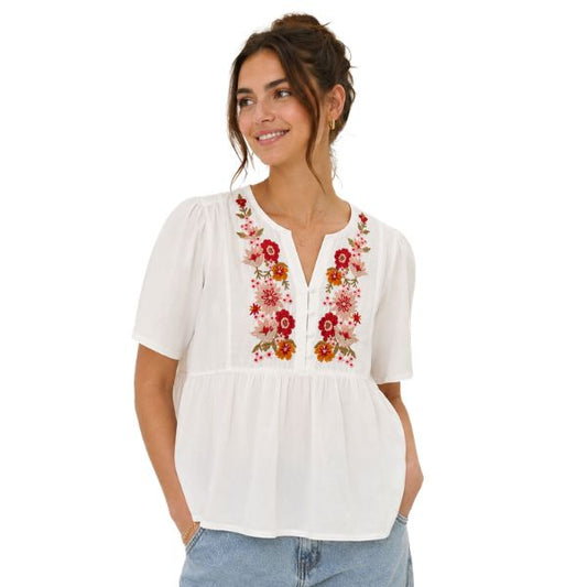 Antea bluse - Hvid - Lecoco