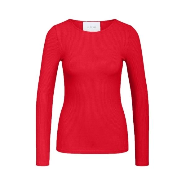 Lisa basic t-shirt - Rød - La Róuge
