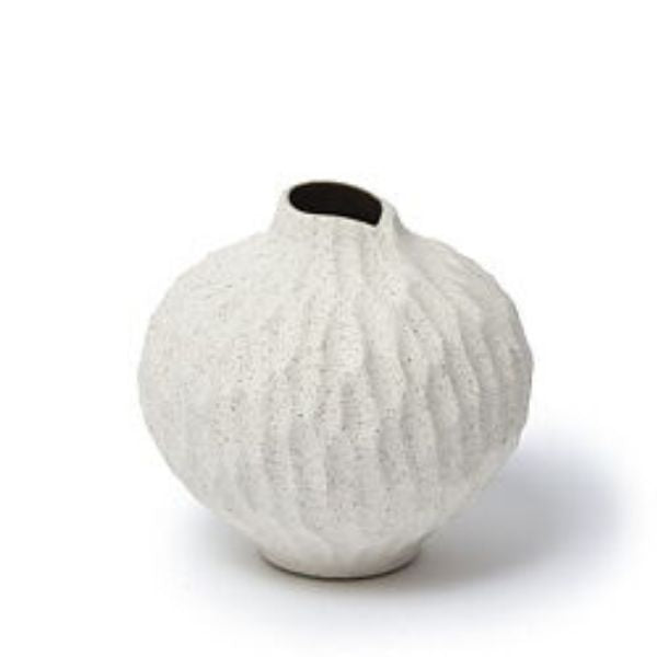 Line vase - Medium - Hvid sand - Lindform