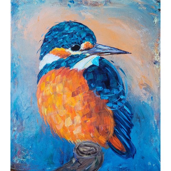 Kunstpostkort - Isfugl - Susanne Kalmar
