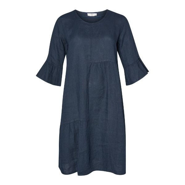 Laetitia hørkjole - Navy blue - Pont Neuf