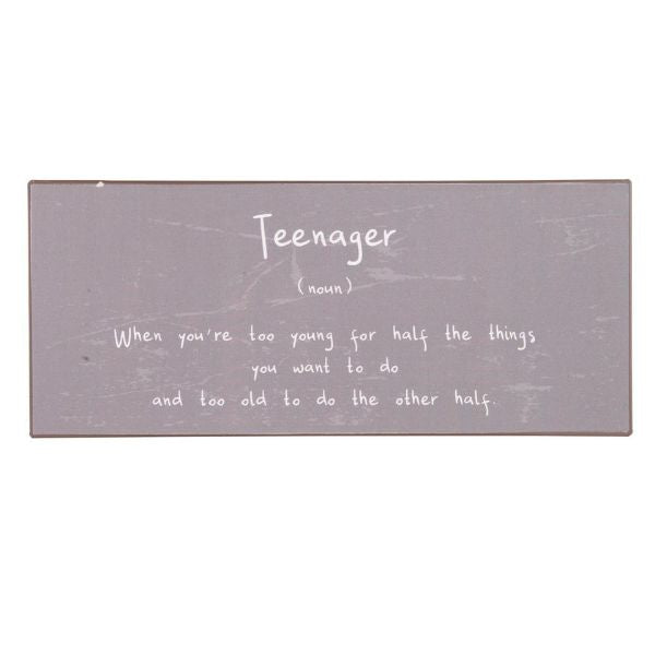 Metalskilt - Teenager - Ib Laursen