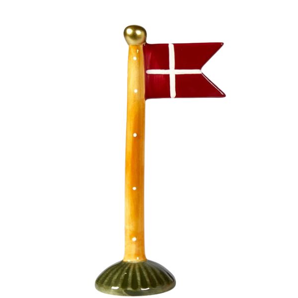Keramikflag 19cm - Orange m. prikker - Speedtsberg 222561