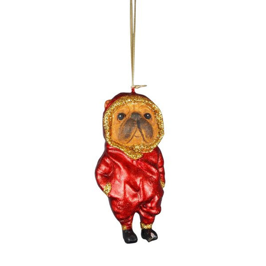 Hund i joggingsæt - Julefigur