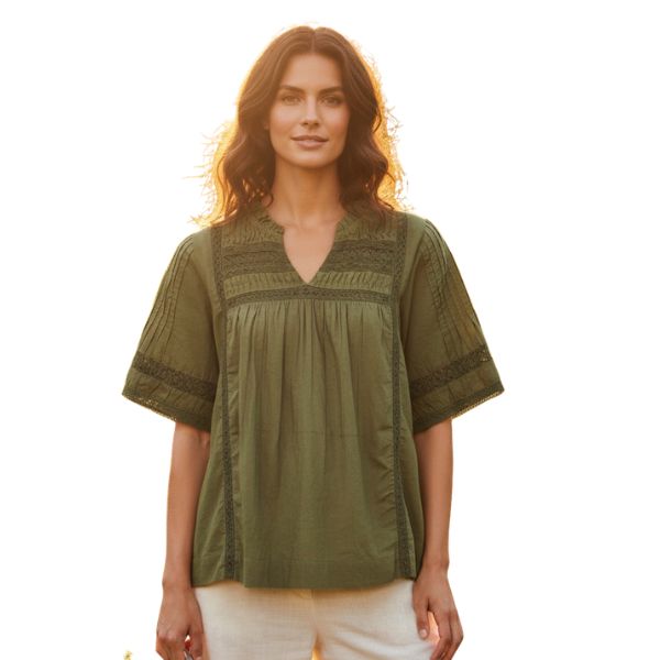 Liv bluse - Army - Ofelia