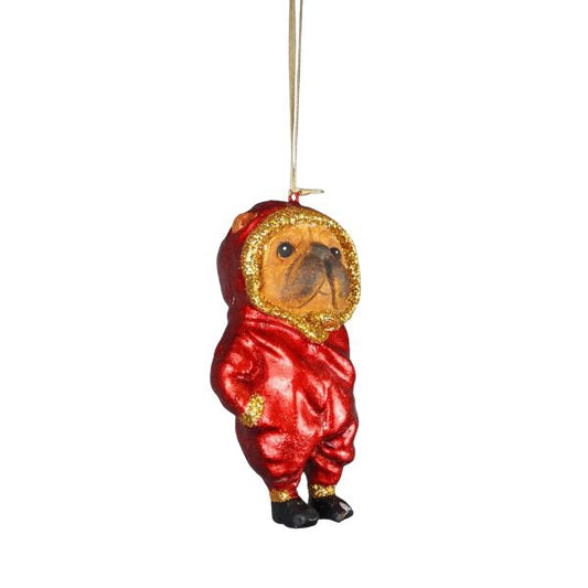 Hund i joggingsæt - Julefigur