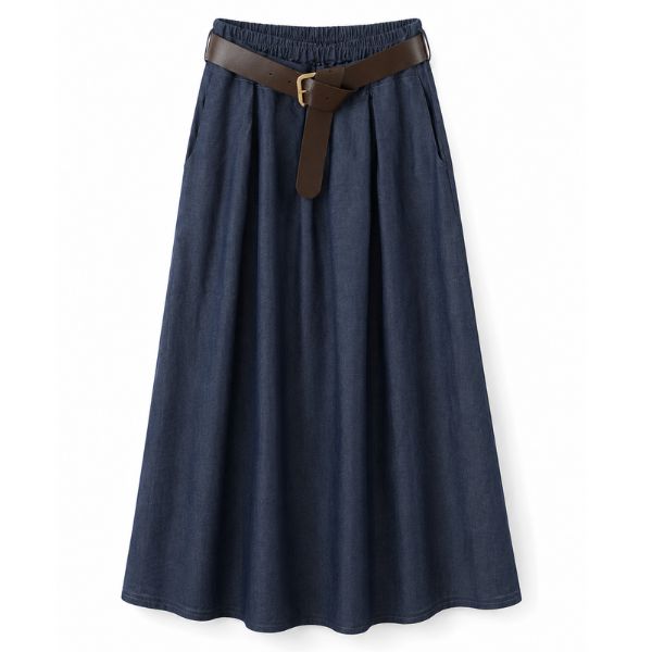 Signe nederdel - Denim - by Lund