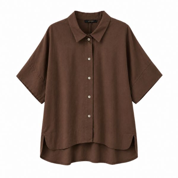 Pernille shirt - Chocolat - 6'am