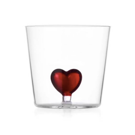 Glas - Rødt hjerte - Cuore - Ichendorf