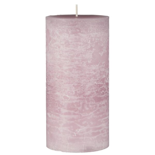 Rustiklys H14cm - lyserød 4177-07 - Ib Laursen