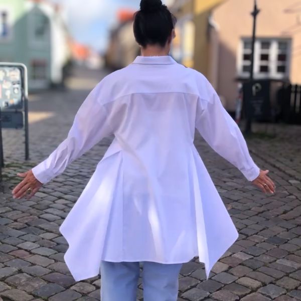 Lang skjorte - Hvid - NOEN