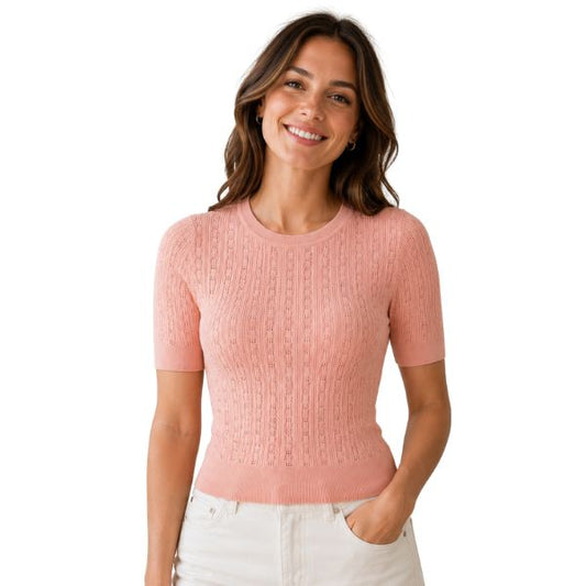 Eli t-shirt - Rosa - Qnuz
