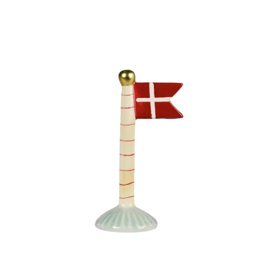 Flag 14 cm - Gul m. strib - Speedtsberg