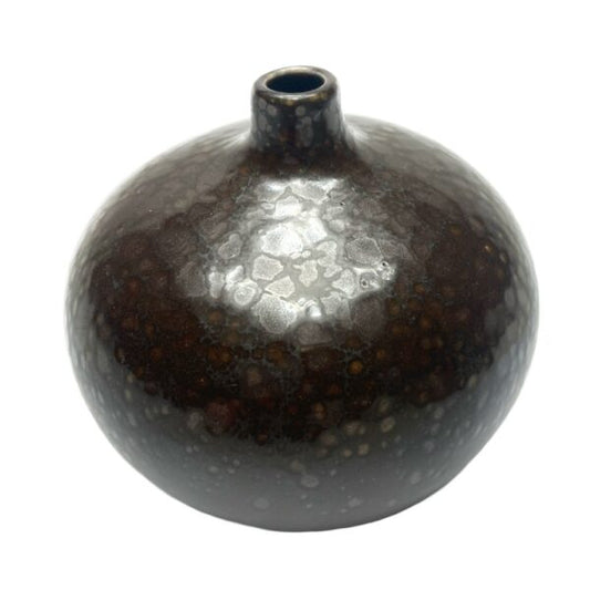 Lindform vase - lille bari - brun plet