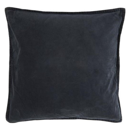 Velour pude med fyld - Midnight blue - Ib Laursen