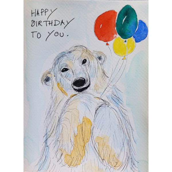 Kunstpostkort - Happy birthday to you - Susanne Kalmar