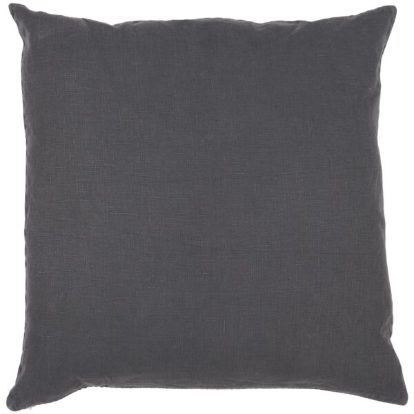 Pudebetræk i hør 50*50cm - Antracit 6203-34 - Ib Laursen