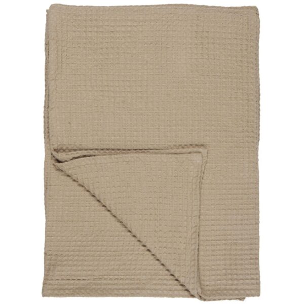 Håndklæde m/vaffelmønster - Beige 6347-34 - Ib Laursen