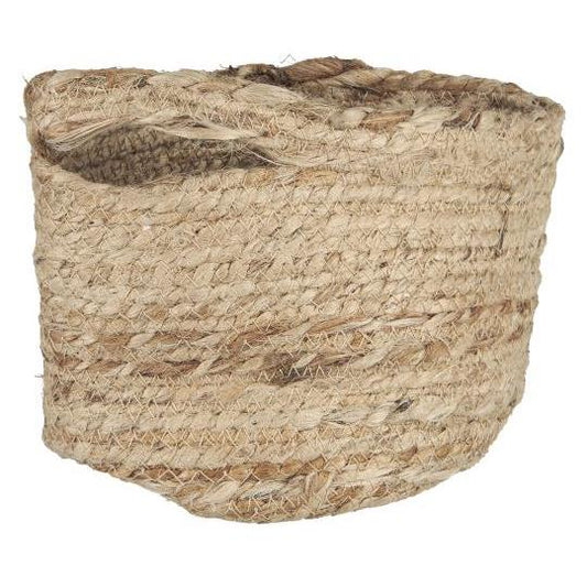 Kurv med hank - Rund jute 65026-00 - Ib Laursen