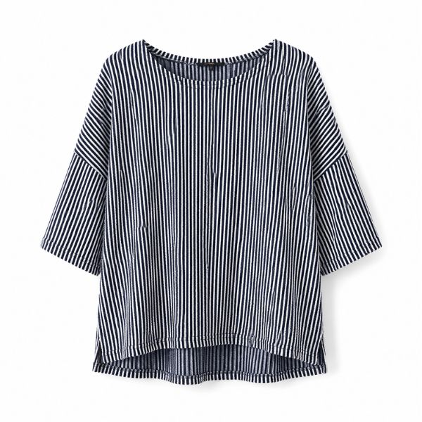 Masia bluse - Navy stripe - 6'am
