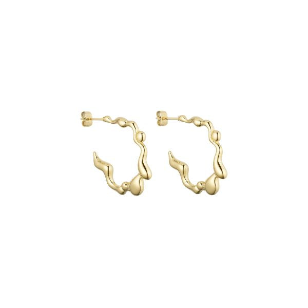 Ginni Hoops - Guldbelagt - Wolff Jewelry