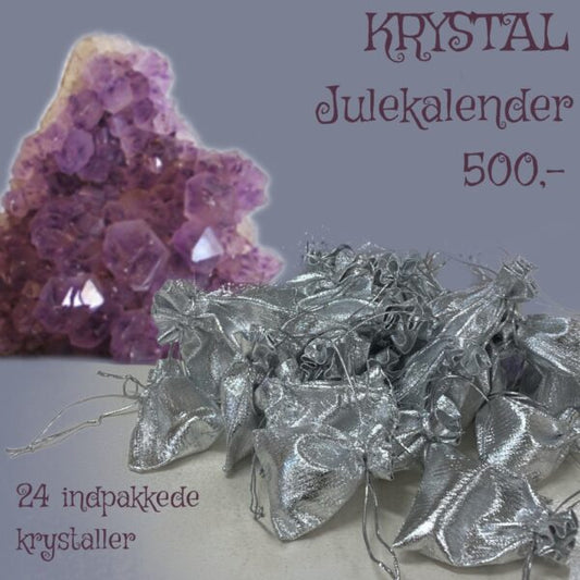 Pakkekalender med krystaller. Julekalender