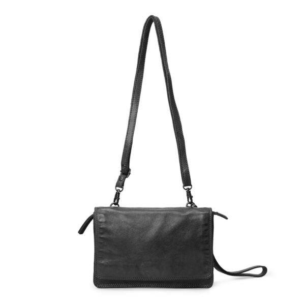 Taske m/overslag - Black 088-1 - Pia ries