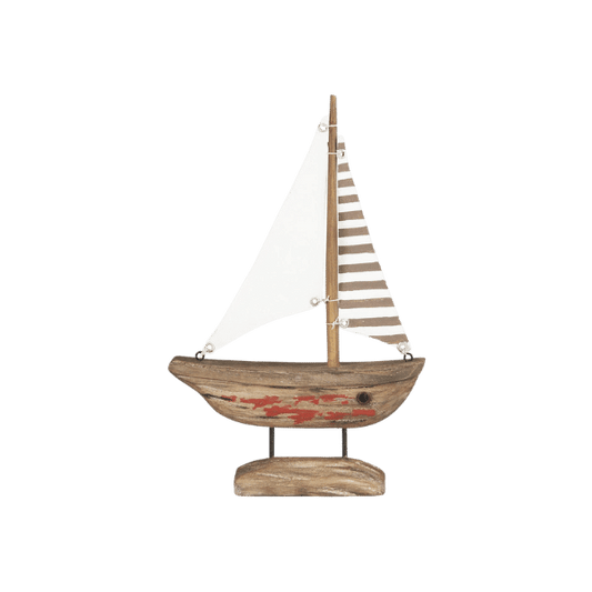 Skib m/ hvidt sejl - Nautico 38823-14 - Ib Laursen