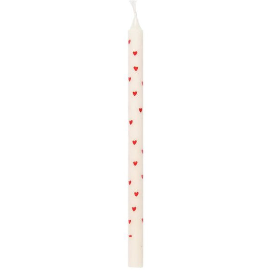 Kertelys m/ røde hjerter 78015-01 - Stillenat