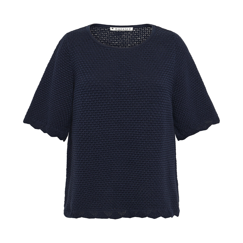 Wendy bluse - Navy - Mansted